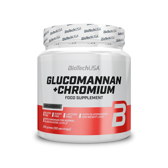 фото Глюкоманнан + хром biotechusa glucomannan + chromium 225 г