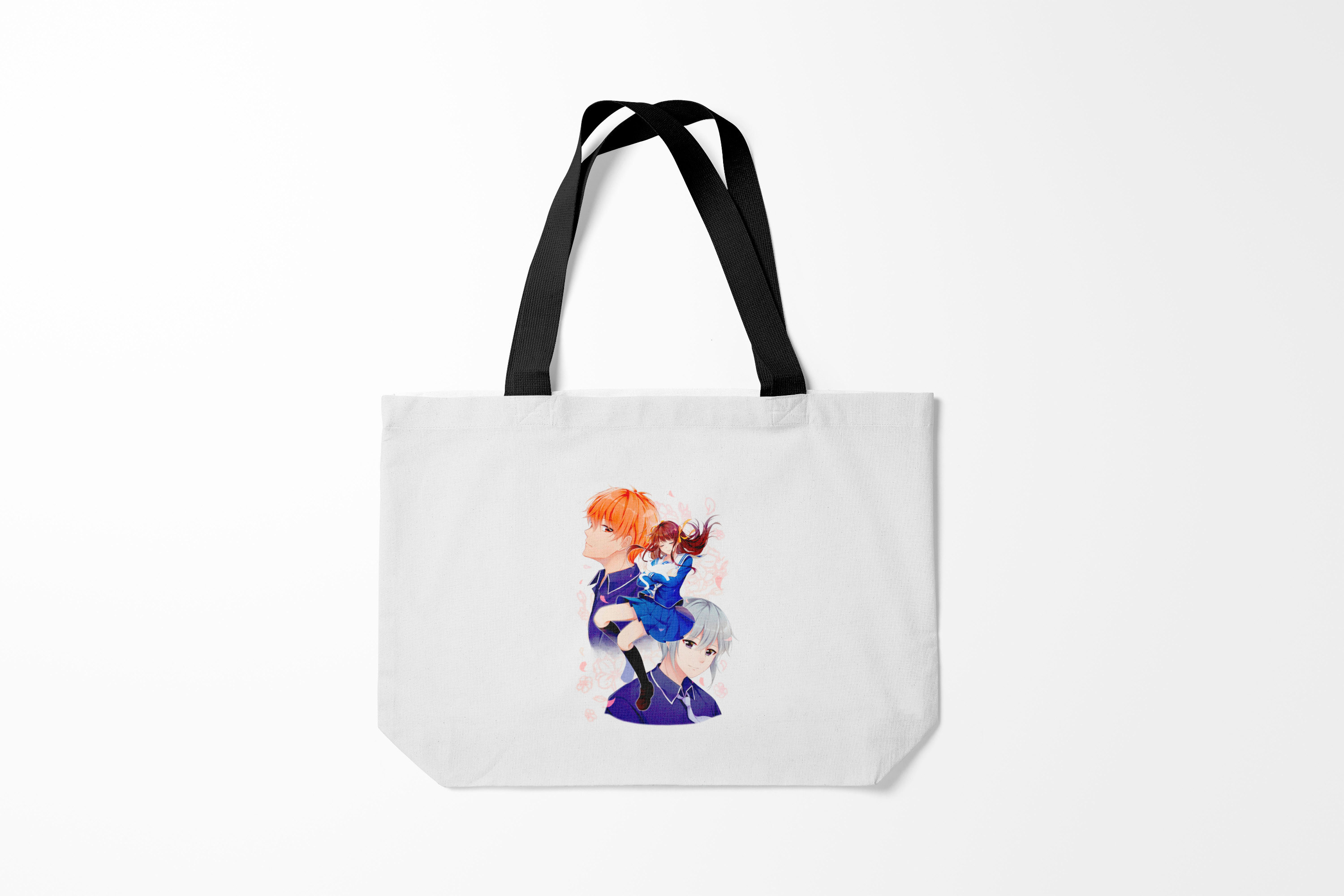 

Сумка шoппер унисекс Burnettie Корзинка фруктов, серый, Корзинка фруктов