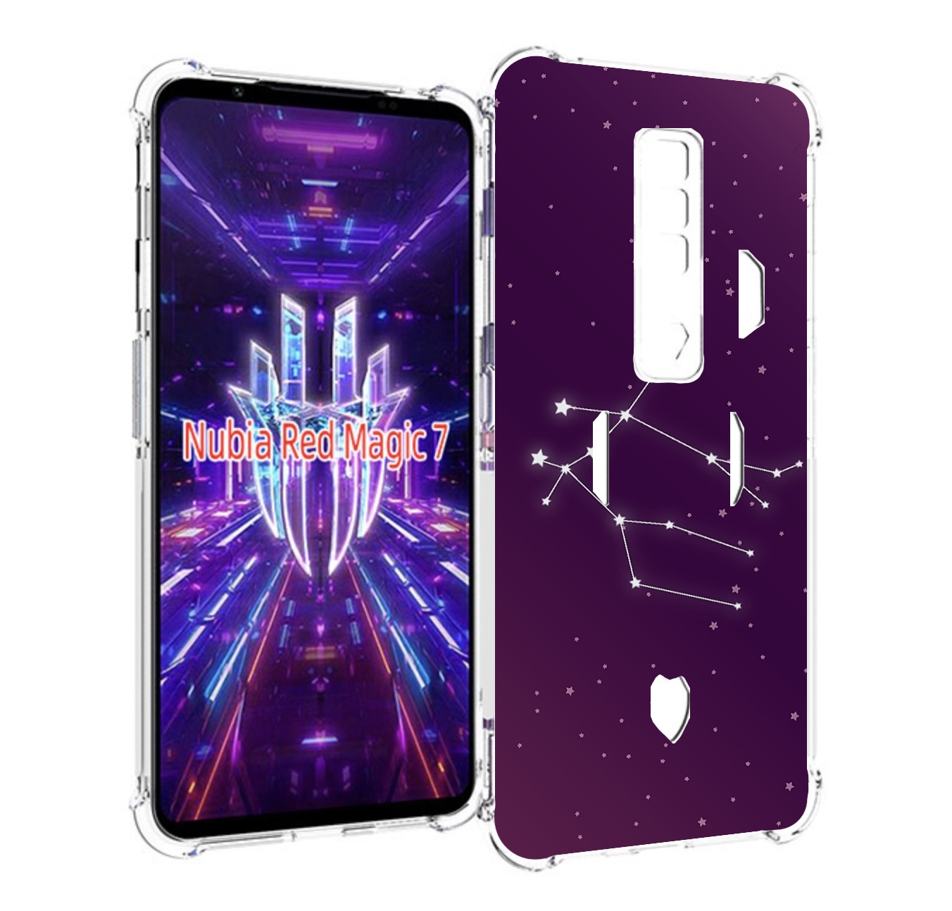 

Чехол MyPads знак-зодиака-близнецы-4 для ZTE Nubia Red Magic 7, Прозрачный, Tocco