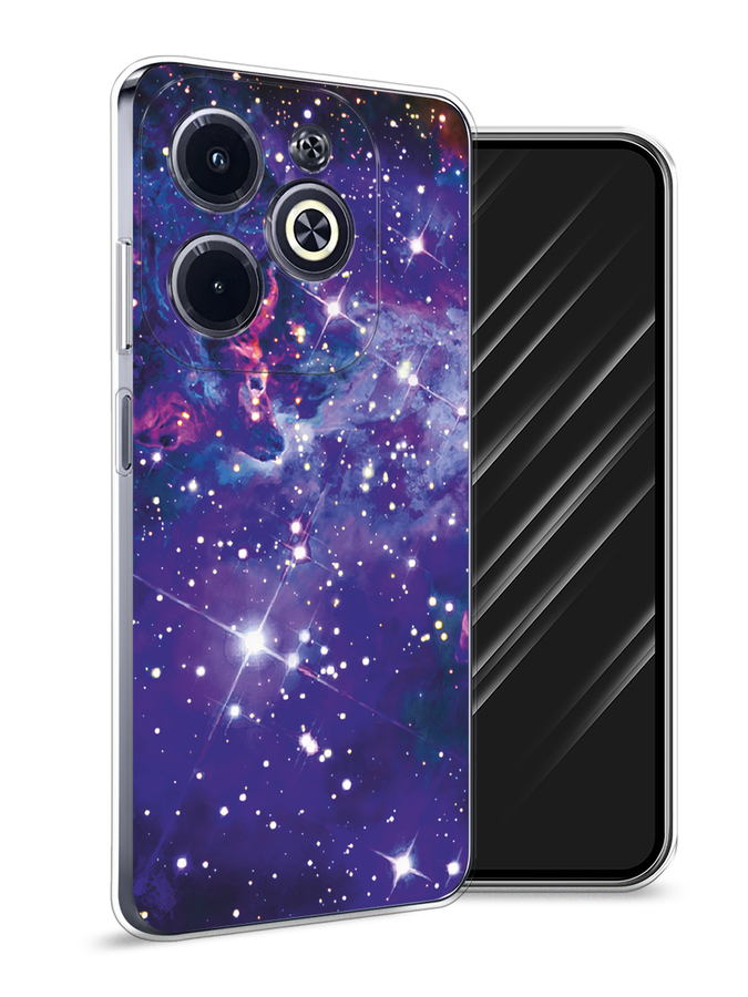 

Чехол Awog на Infinix Hot 40i "Яркая галактика", Фиолетовый, 3105450-1