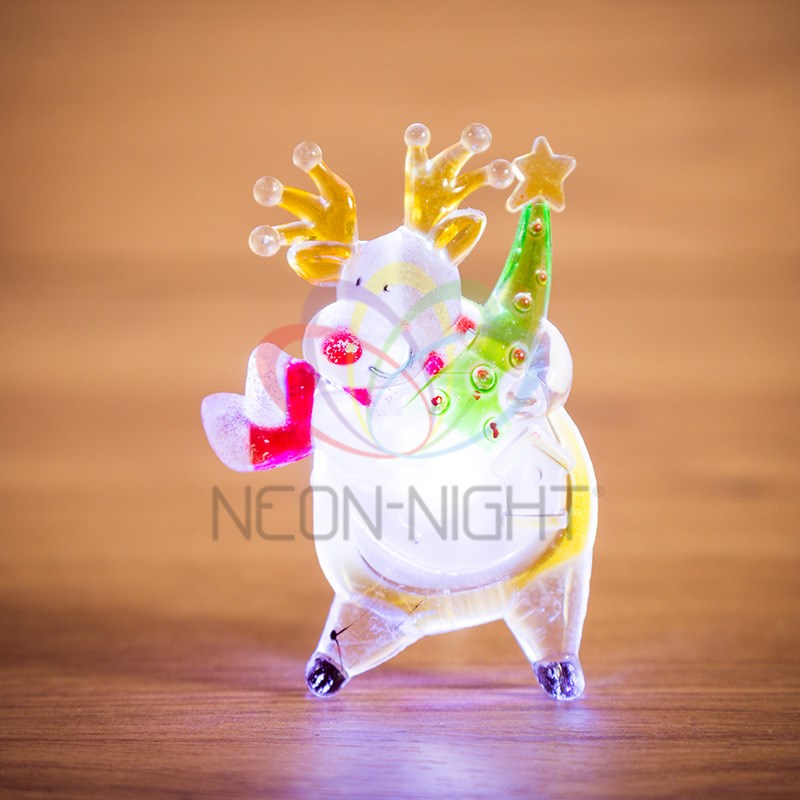 

Новогодняя фигурка Neon-Night Олень 501-024 7x1,3x9,5 см, Разноцветный, Олень