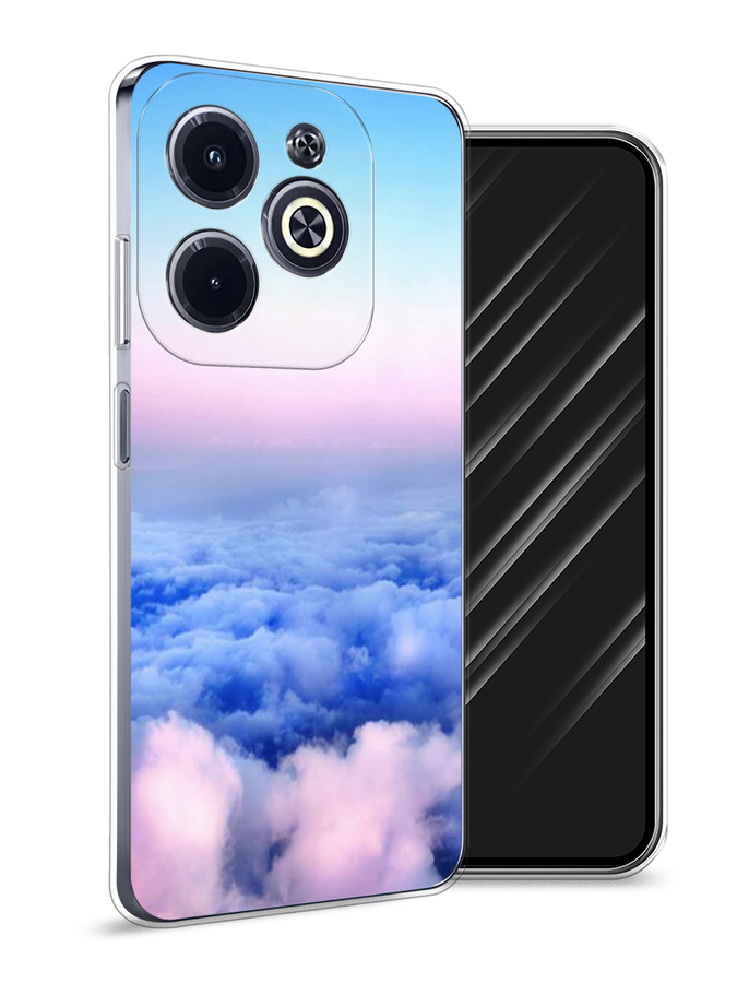 

Чехол Awog на Infinix Hot 40i "Облака", Голубой;розовый;бирюзовый, 3105450-1