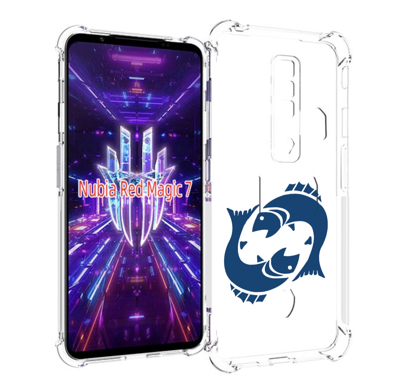 

Чехол MyPads знак-зодиака-рыбы-7 для ZTE Nubia Red Magic 7, Прозрачный, Tocco