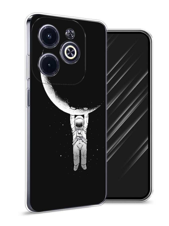

Чехол Awog на Infinix Hot 40i "Космонавт", Белый;черный, 3105450-1