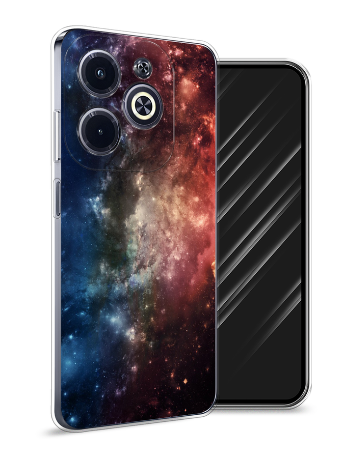

Чехол Awog на Infinix Hot 40i "Космос", Синий;бежевый;красный, 3105450-1