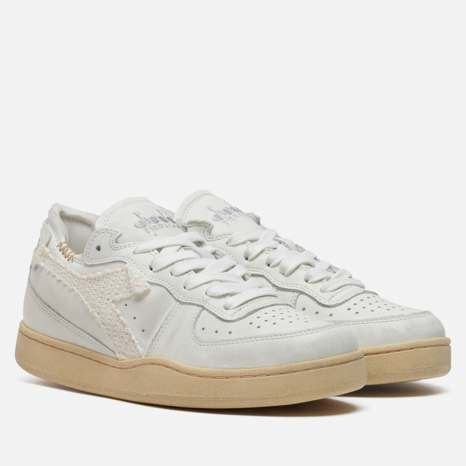 

Кроссовки женские Diadora Mi Basket Row Cut Crochet бежевые 36.5 EU, Mi Basket Row Cut Crochet