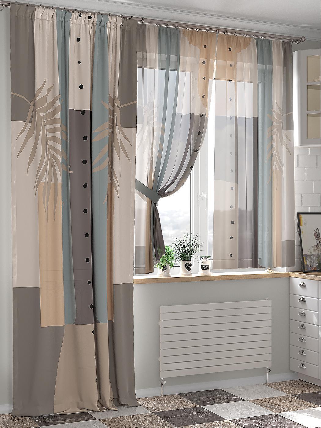 

Комплекты штор AT HOME / шторы в комнату 150х240 см / Тенвиак, 549042