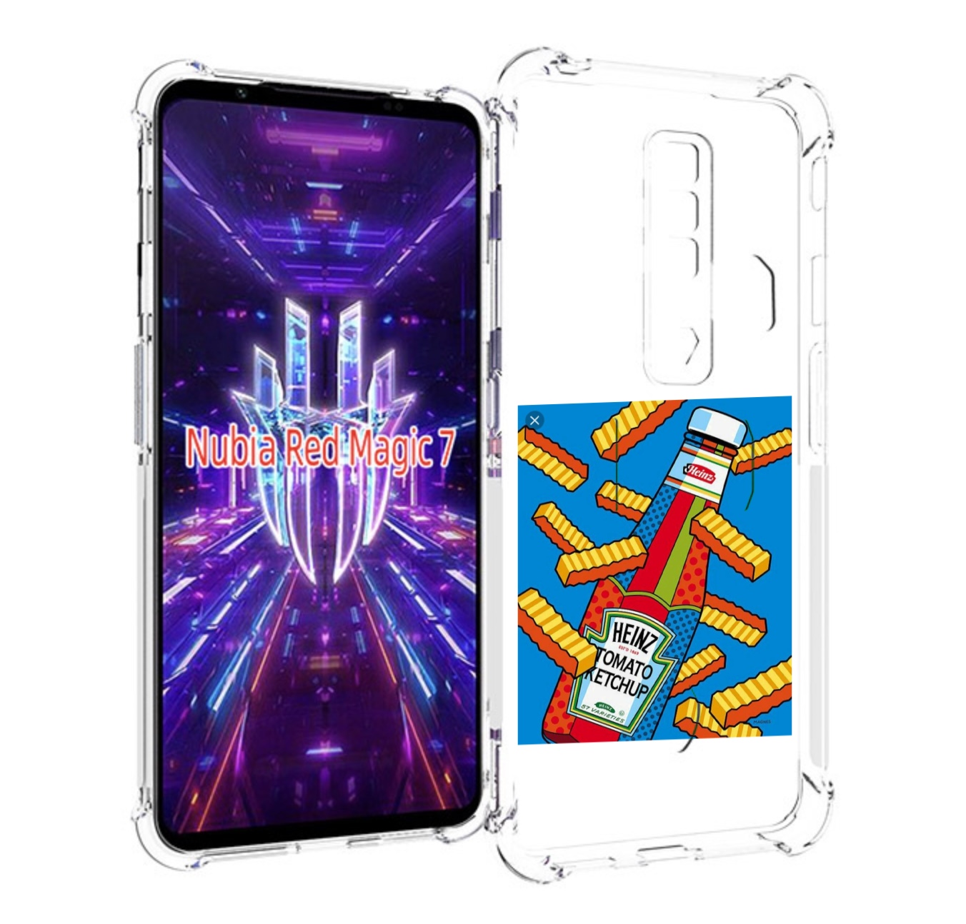 

Чехол MyPads картошка с соусом для ZTE Nubia Red Magic 7, Прозрачный, Tocco