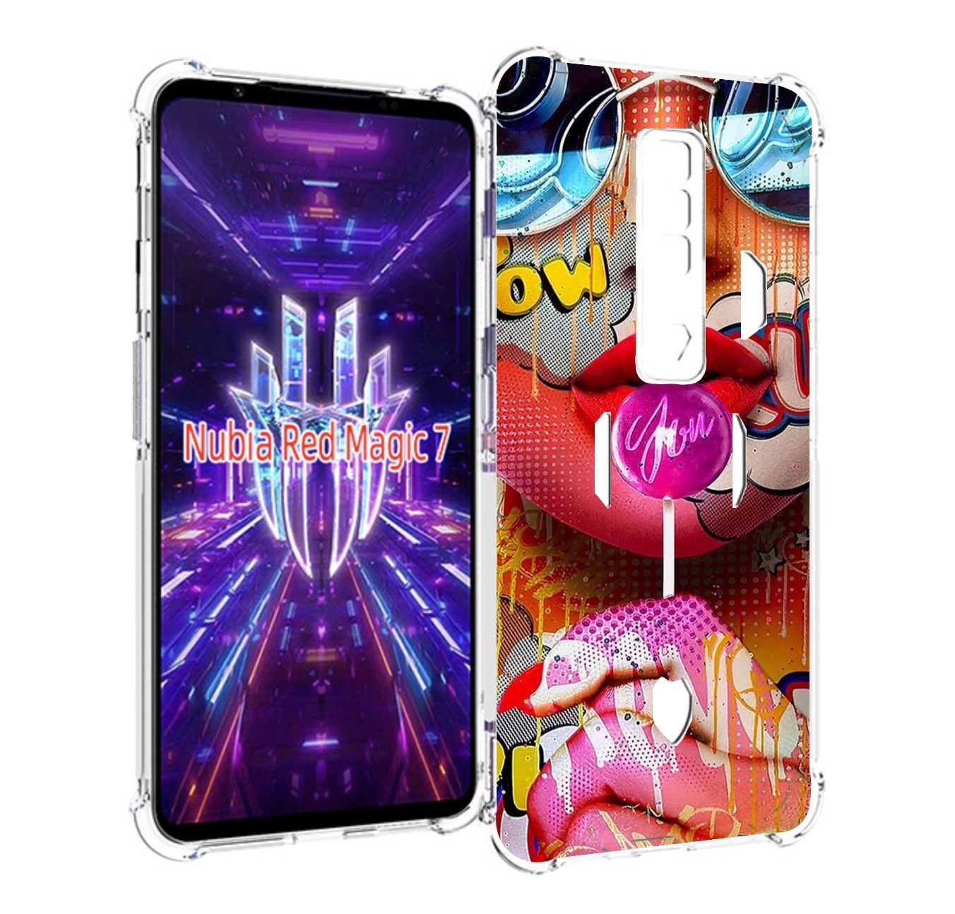 Чехол MyPads комикс-девушка женский для ZTE Nubia Red Magic 7