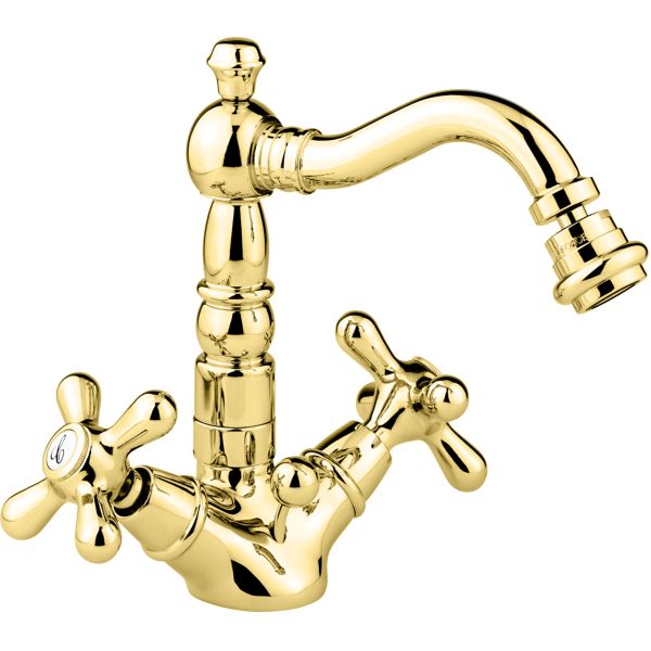 

Смеситель Emmevi Deco Old с донным клапаном для биде, цвет золото 12614OR