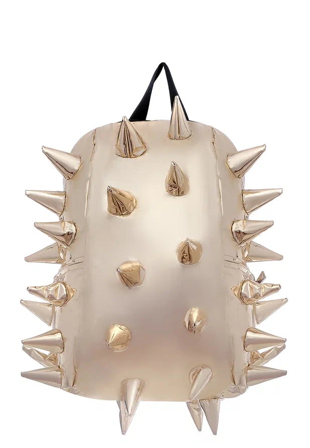 

Рюкзак Maxitup "Shiny Spikes XL 44 см", цвет золотой зеркальный, размер XL 44х36х20, Золотистый, Cobra - Шипы
