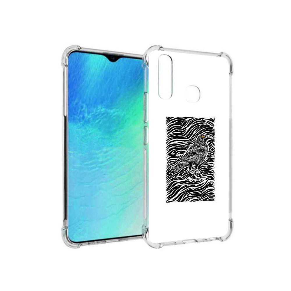 

Чехол MyPads Tocco для Vivo Y19 ворон в абстракции (PT140444.419.272), Прозрачный, Tocco