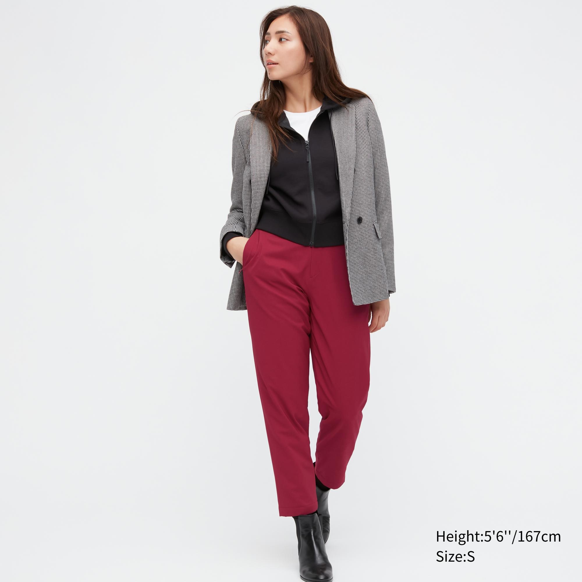 

Брюки женские UNIQLO 453474COL17 красные S (доставка из-за рубежа), 453474COL17