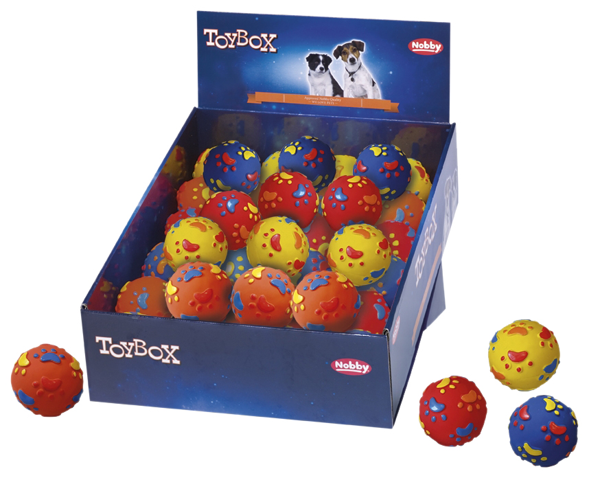 Игрушка для собак Nobby Мяч с лапками, 6,5 см