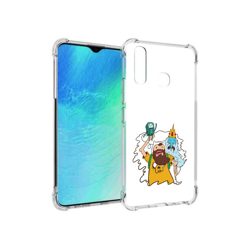 

Чехол MyPads Tocco для Vivo Y19 время приключений старый Финн (PT140444.419.279), Прозрачный, Tocco