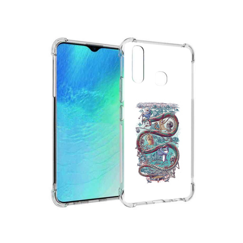 

Чехол MyPads Tocco для Vivo Y19 время приключений страшилка (PT140444.419.280), Прозрачный, Tocco