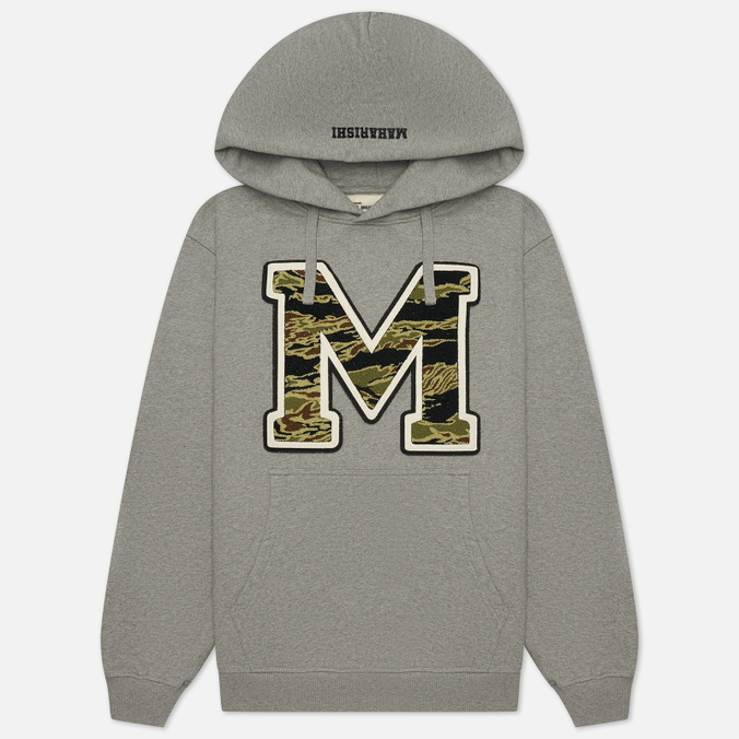

Худи мужское MAHARISHI 9712-GREYMARL серое 2XL, 9712-GREYMARL