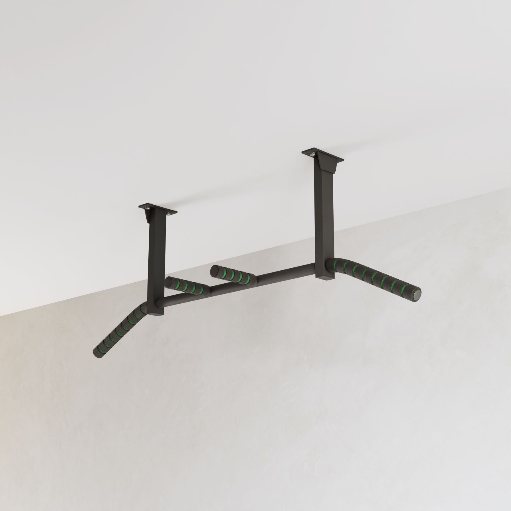 Турник МойТурник Потолочный 3 хвата 40 см черный