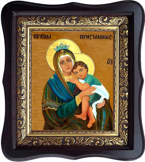

Пристанище. Икона Божией матери на холсте.