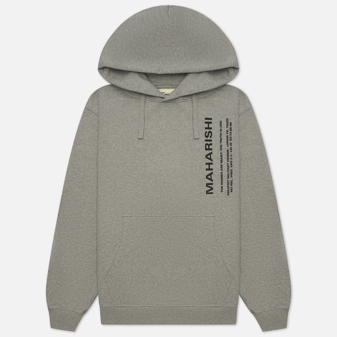 

Худи мужское MAHARISHI 9756-GREYMARL серое S, 9756-GREYMARL