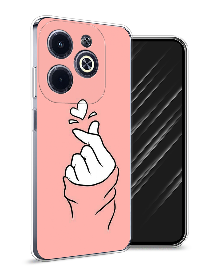 

Чехол Awog на Infinix Hot 40i "Любовь-щелк", Оранжевый, 3105450-1