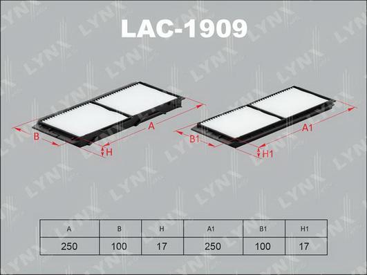 

Фильтр салонный комплект Mazda 3 08>14 Lynx LAC1909