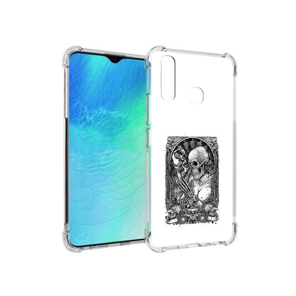 

Чехол MyPads Tocco для Vivo Y19 девушка скелет (PT140444.419.316), Прозрачный, Tocco