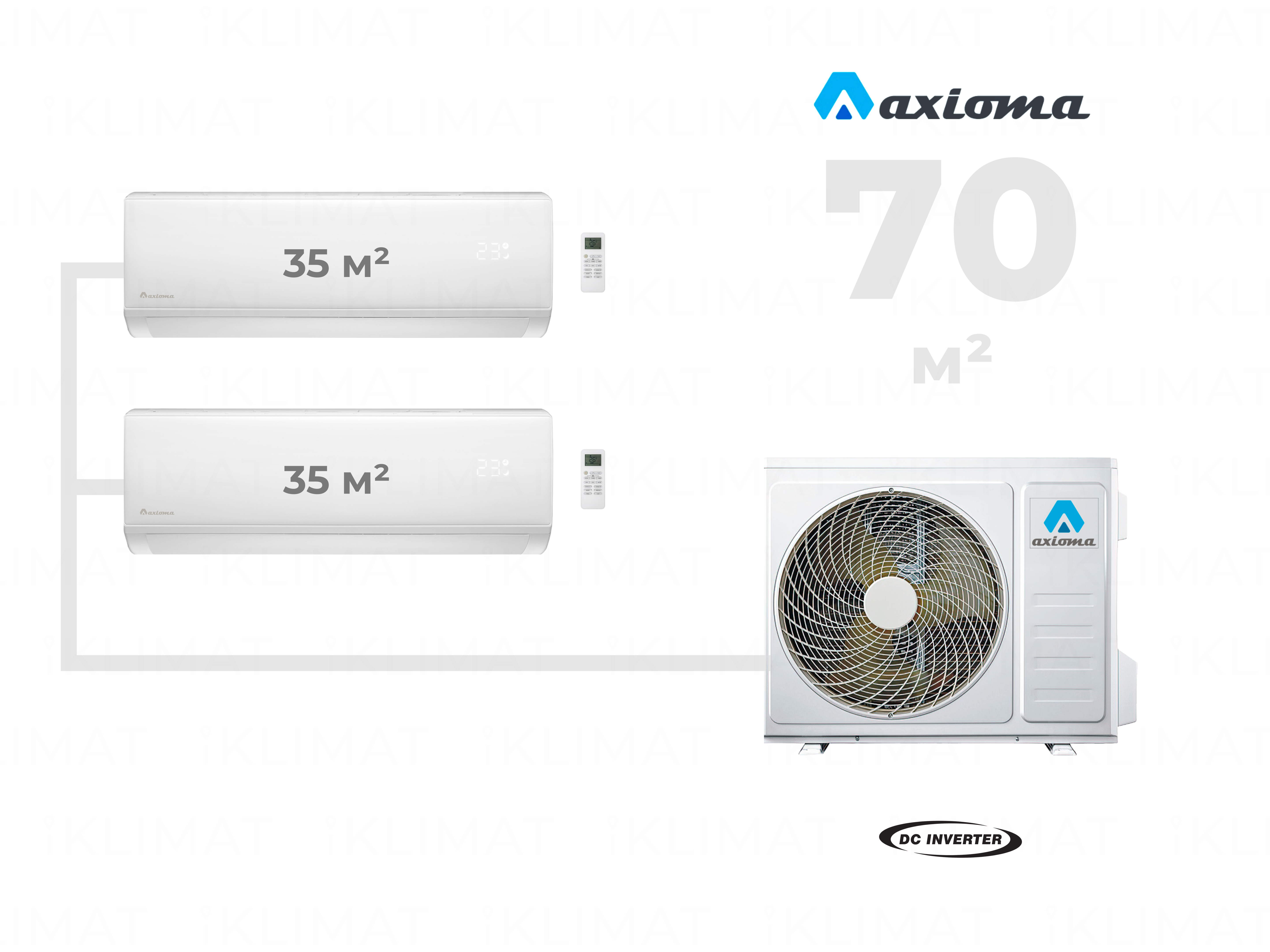 

Мульти сплит-система Axioma ASB27M3Z1R+2*ASX12MHZ1R, ASB27M3Z1R+2*ASX12MHZ1R