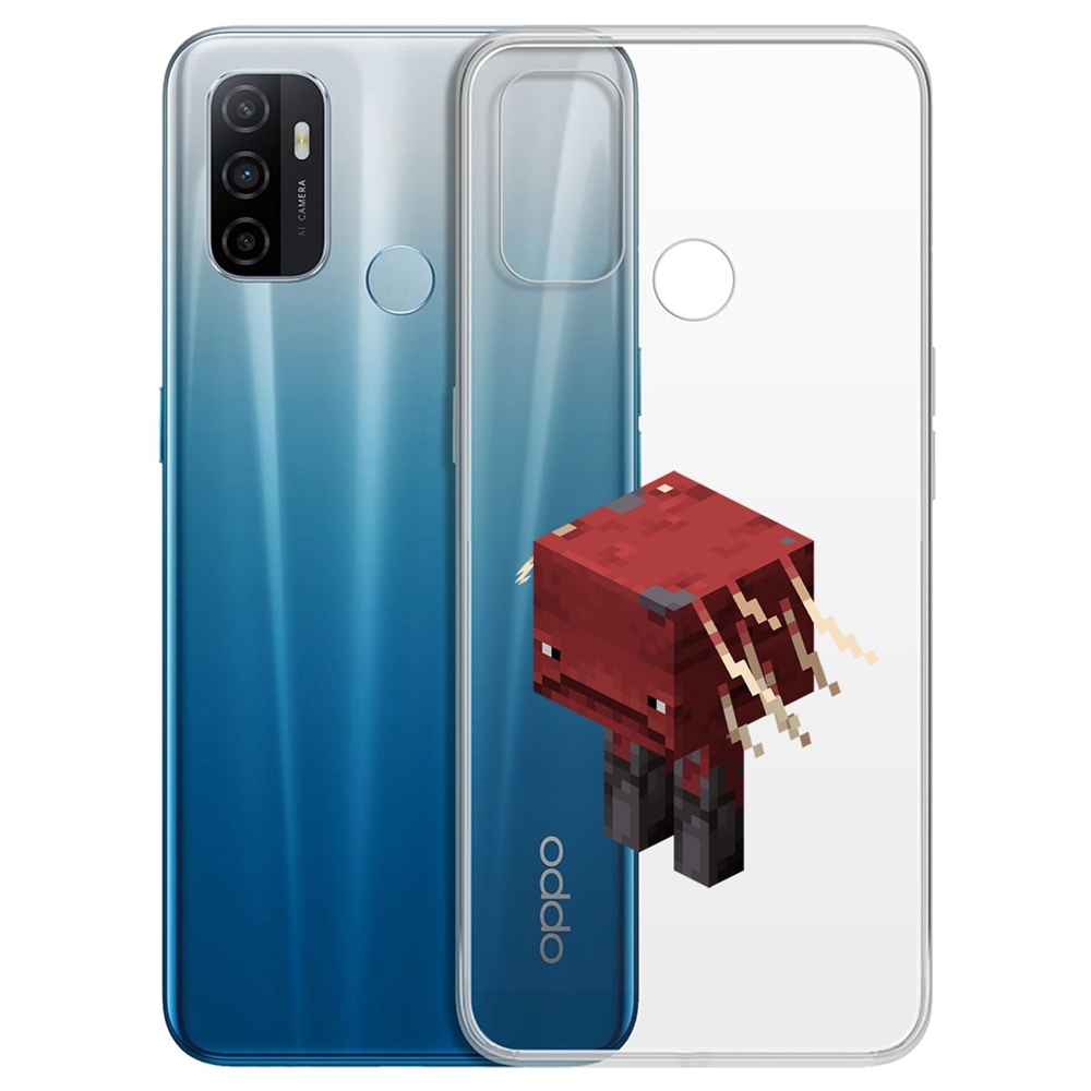 Чехол-накладка Minecraft-Страйдер для OPPO A53 (2020)/A33 (2020)