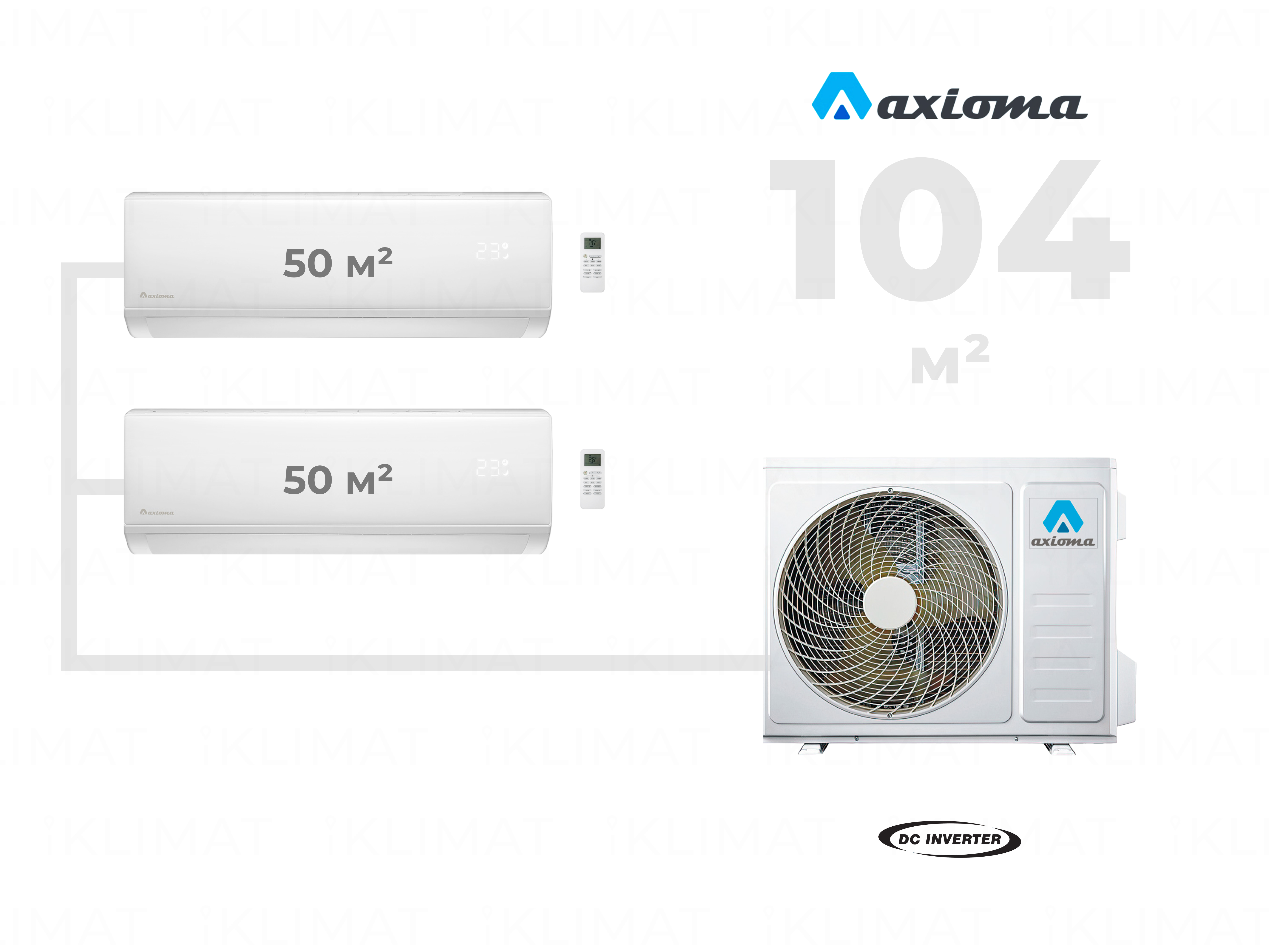 Мульти сплит-система Axioma ASB32M4Z1R+2*ASX18MHZ1R