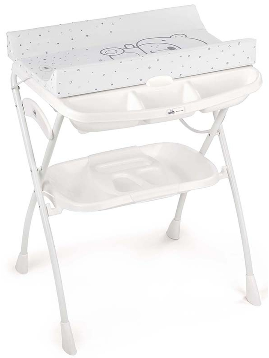 CAM Пеленальный стол Volare 247 бело-серый с мишкой Cam C203008С247