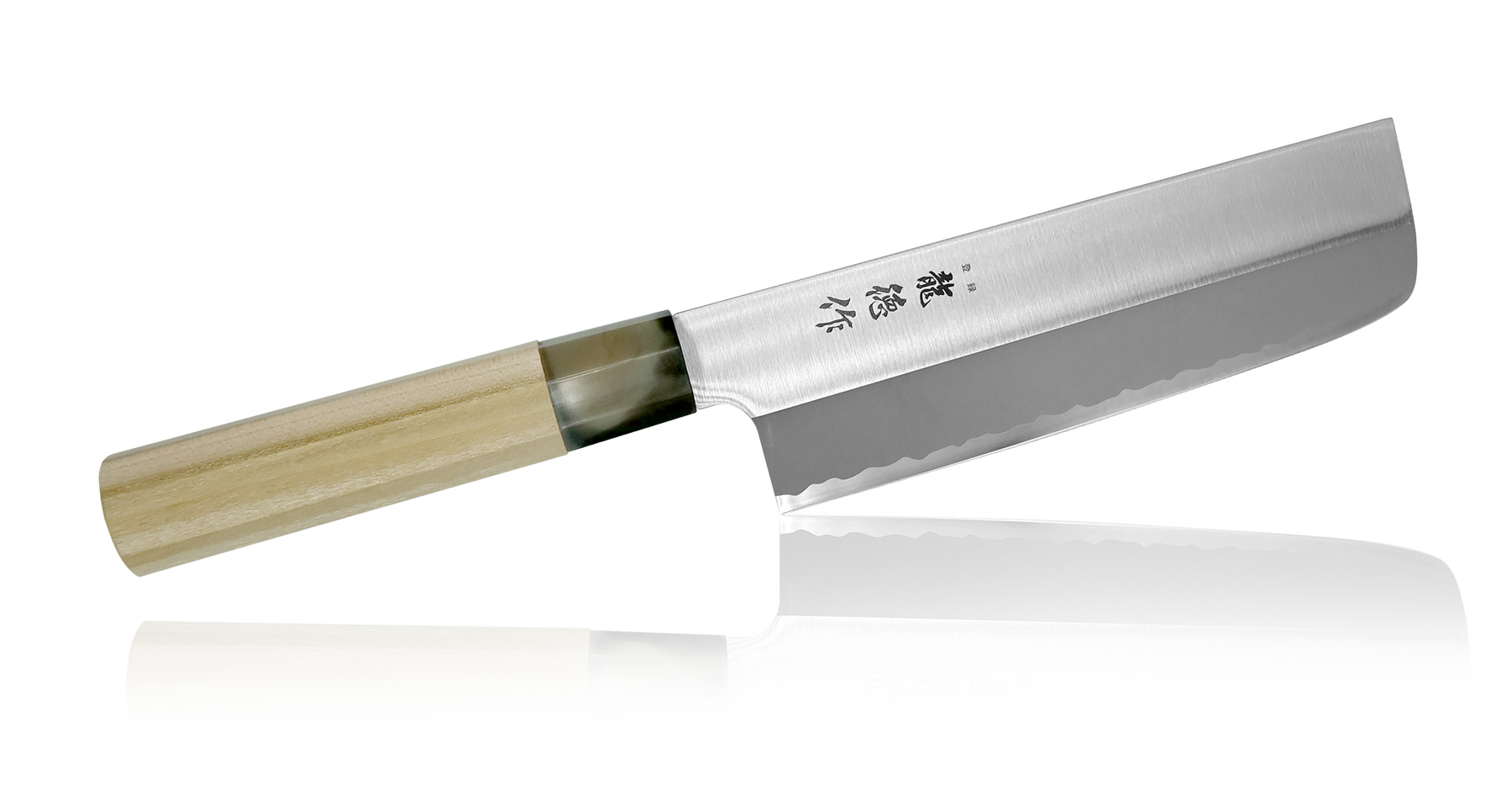 фото Нож кухонный, нож для шинковки, накири, fuji cutlery, лезвие 16 см, сталь mo-v