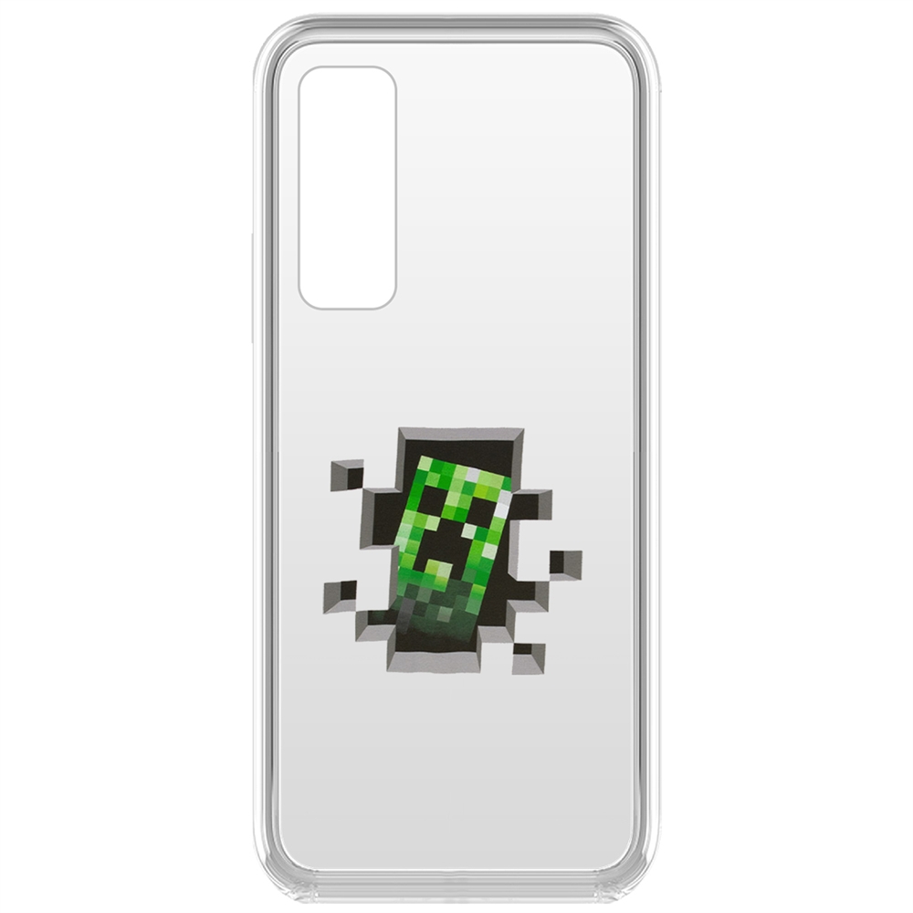 

Чехол-накладка Minecraft-Крипер для Vivo Y53s, Прозрачный