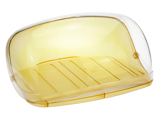 фото Хлебница кристалл малая_жёлтый прозрачный м 1185(пластик) м-пластика