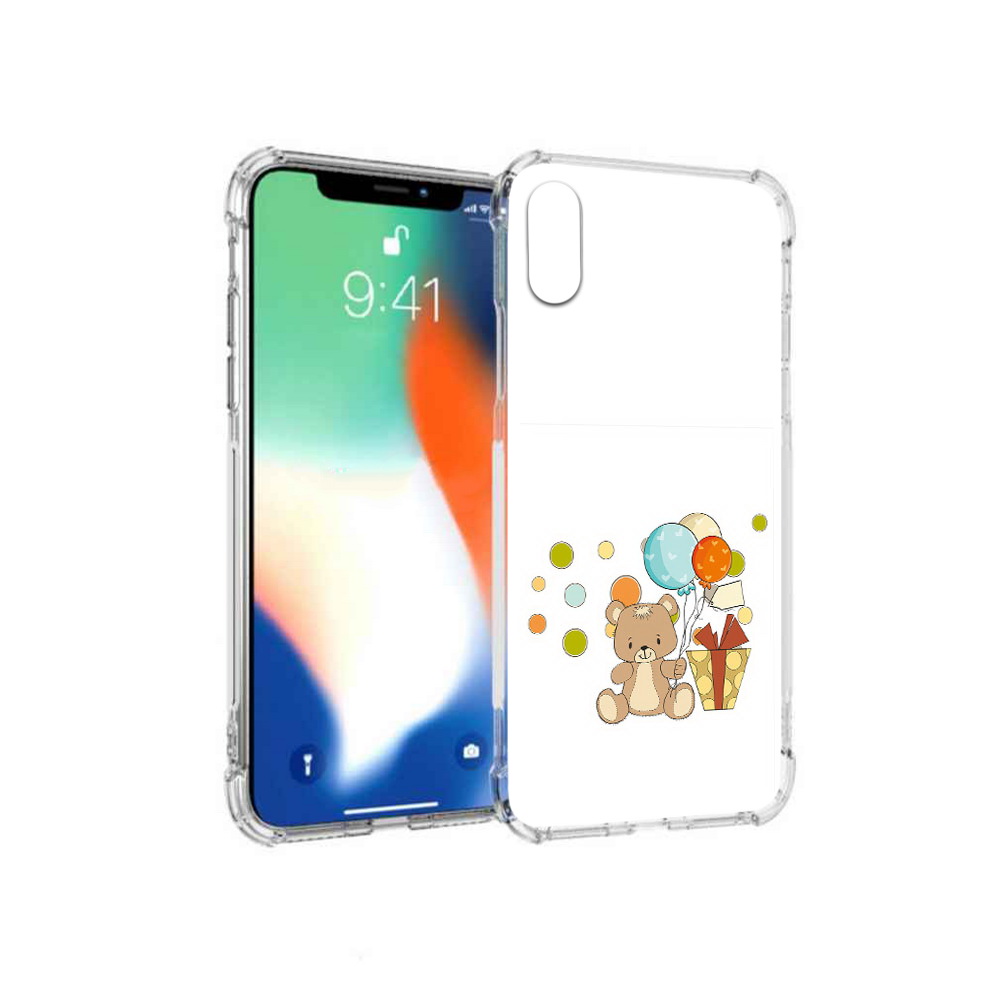 

Чехол MyPads Tocco для Apple iPhone X медвеженок с подарком (PT94261.606.470), Прозрачный, Tocco