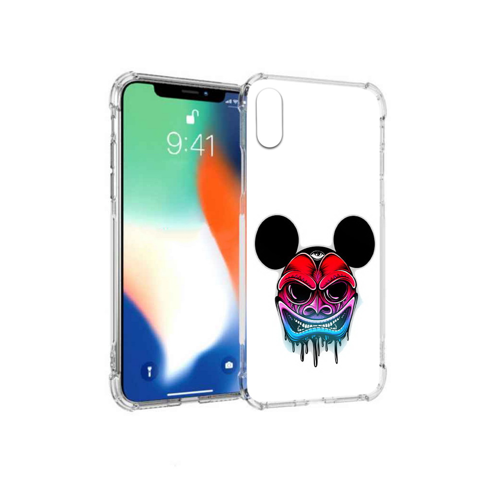 

Чехол MyPads Tocco для Apple iPhone X микки в маске (PT94261.606.473), Прозрачный, Tocco
