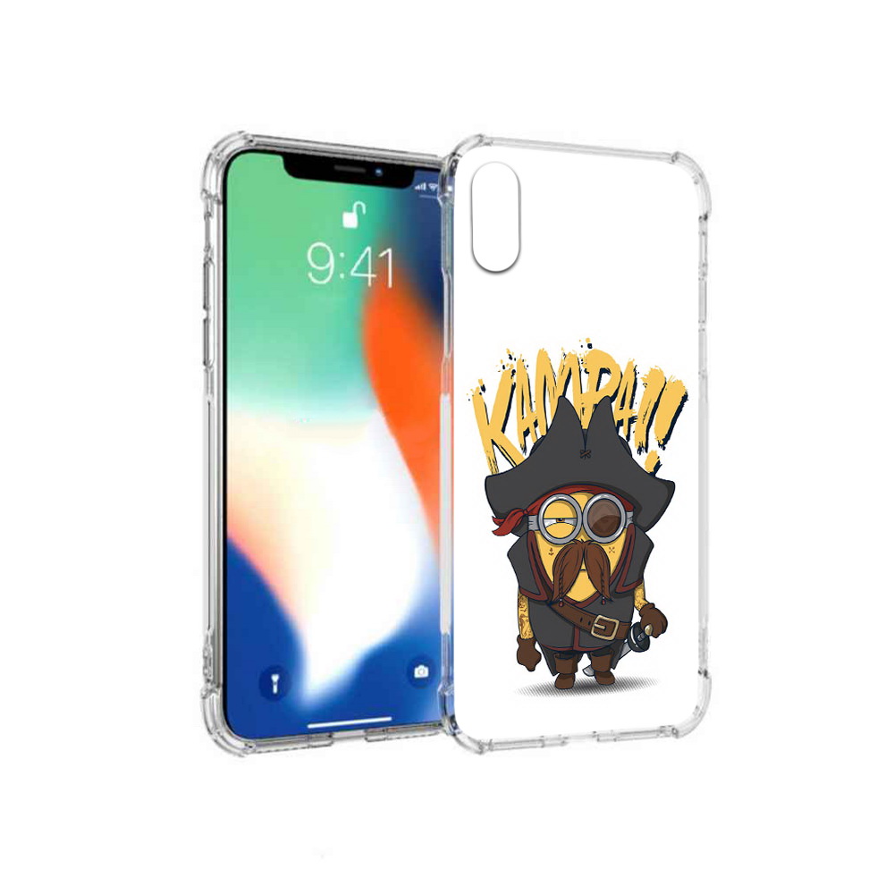 

Чехол MyPads Tocco для Apple iPhone X миньон пират (PT94261.606.476), Прозрачный, Tocco