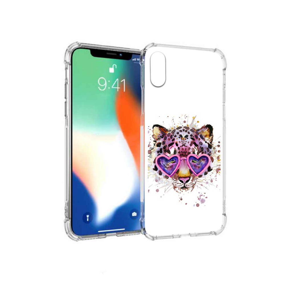 

Чехол MyPads Tocco для Apple iPhone X модный леопард (PT94261.606.480), Прозрачный, Tocco
