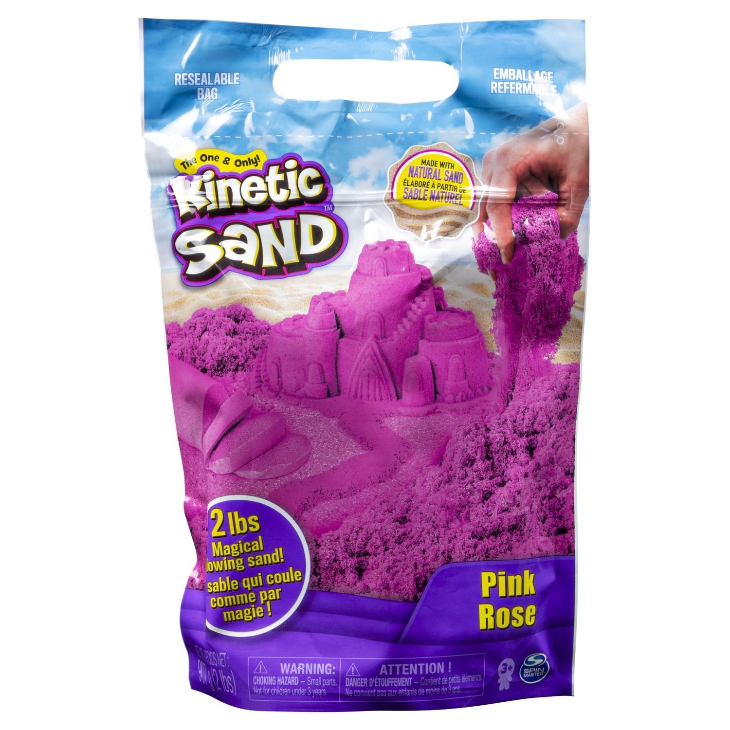 фото Kineticsand кинетический песок набор для лепки большой, розовый kineticsand 6047185 kinetic sand