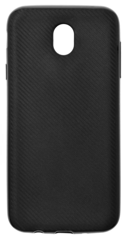 фото Чехол силиконовый для samsung galaxy j7 (2017) carbon fiber tpu case (черный)