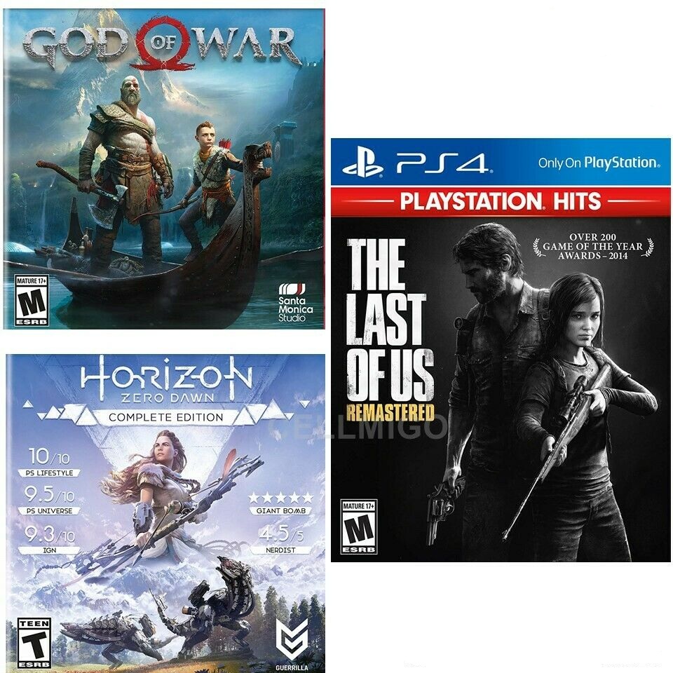 

Комплект God of War + Horizon + Одни из нас (русская версия) (PS4)