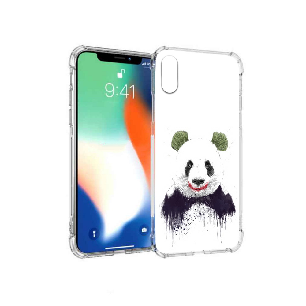

Чехол MyPads Tocco для Apple iPhone X панда джокер (PT94261.606.533), Прозрачный, Tocco