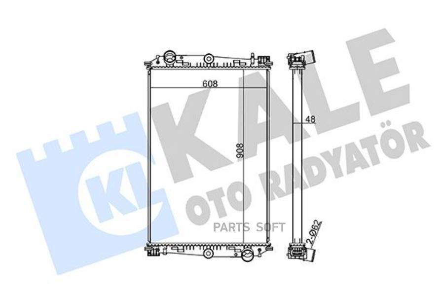 

Радиатор Daf 85 (92-98) Охлаждения Двигателя Kale KALE арт. 350205