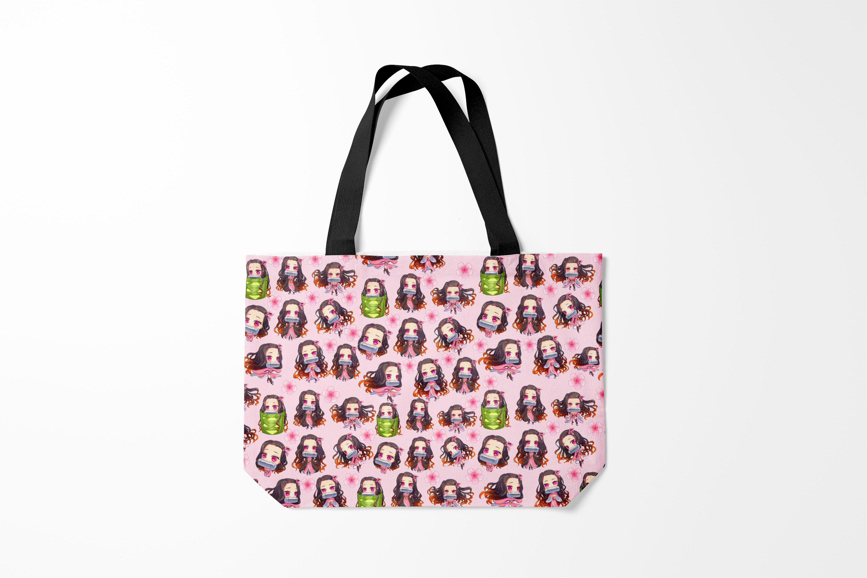 

Сумка шoппер унисекс Burnettie Клинок рассекающий демонов НЕЗУКО, розовый, Клинок рассекающий демонов НЕЗУКО