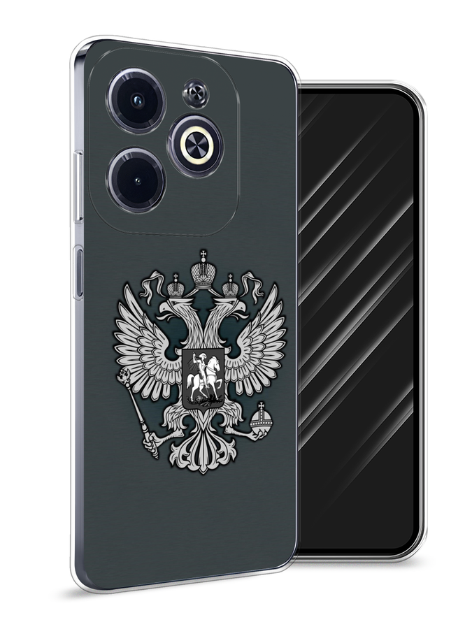 

Чехол Awog на Infinix Hot 40i "Герб России серый", 3105450-1