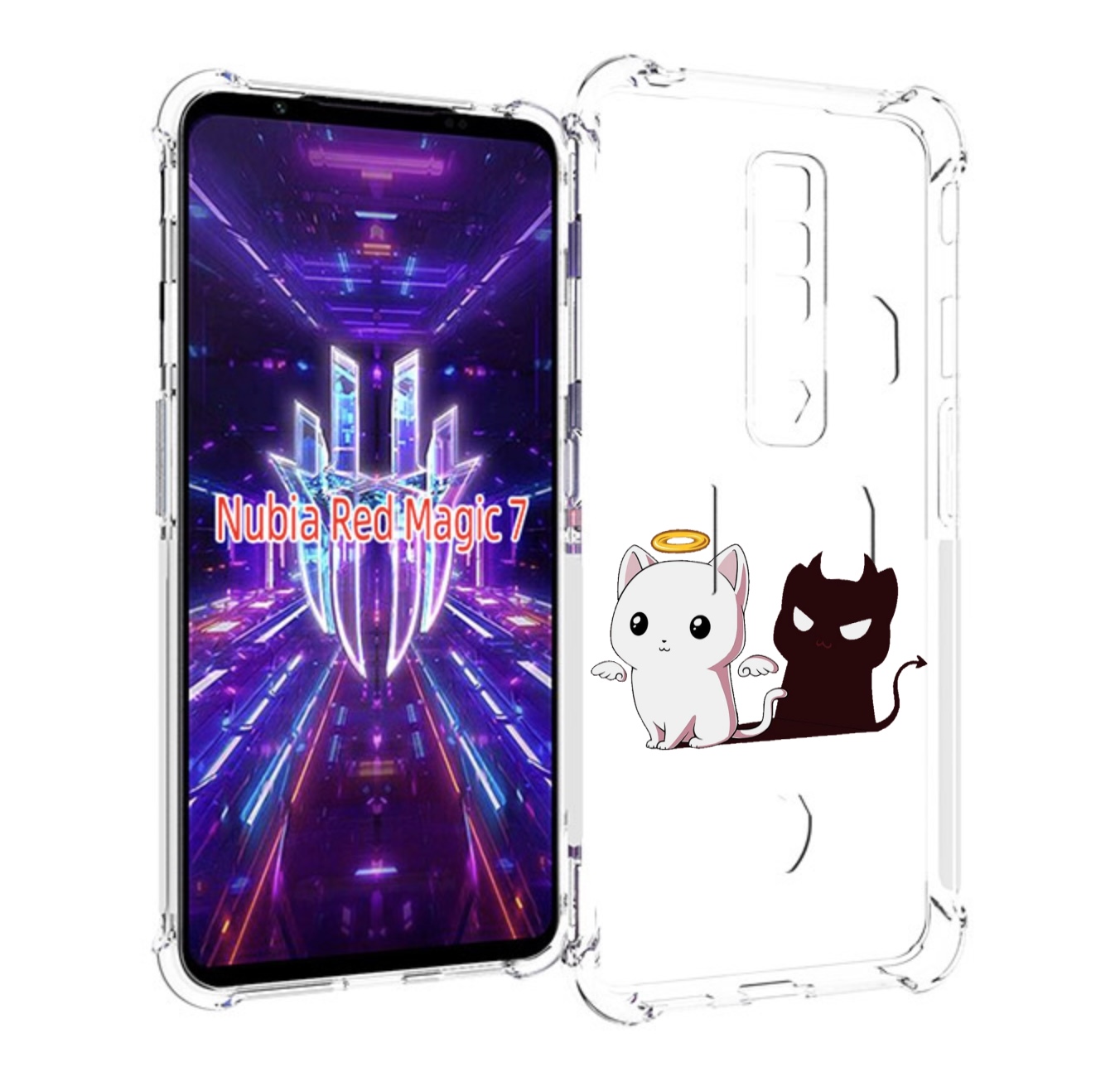

Чехол MyPads котик-с-злой-тенью для ZTE Nubia Red Magic 7, Прозрачный, Tocco