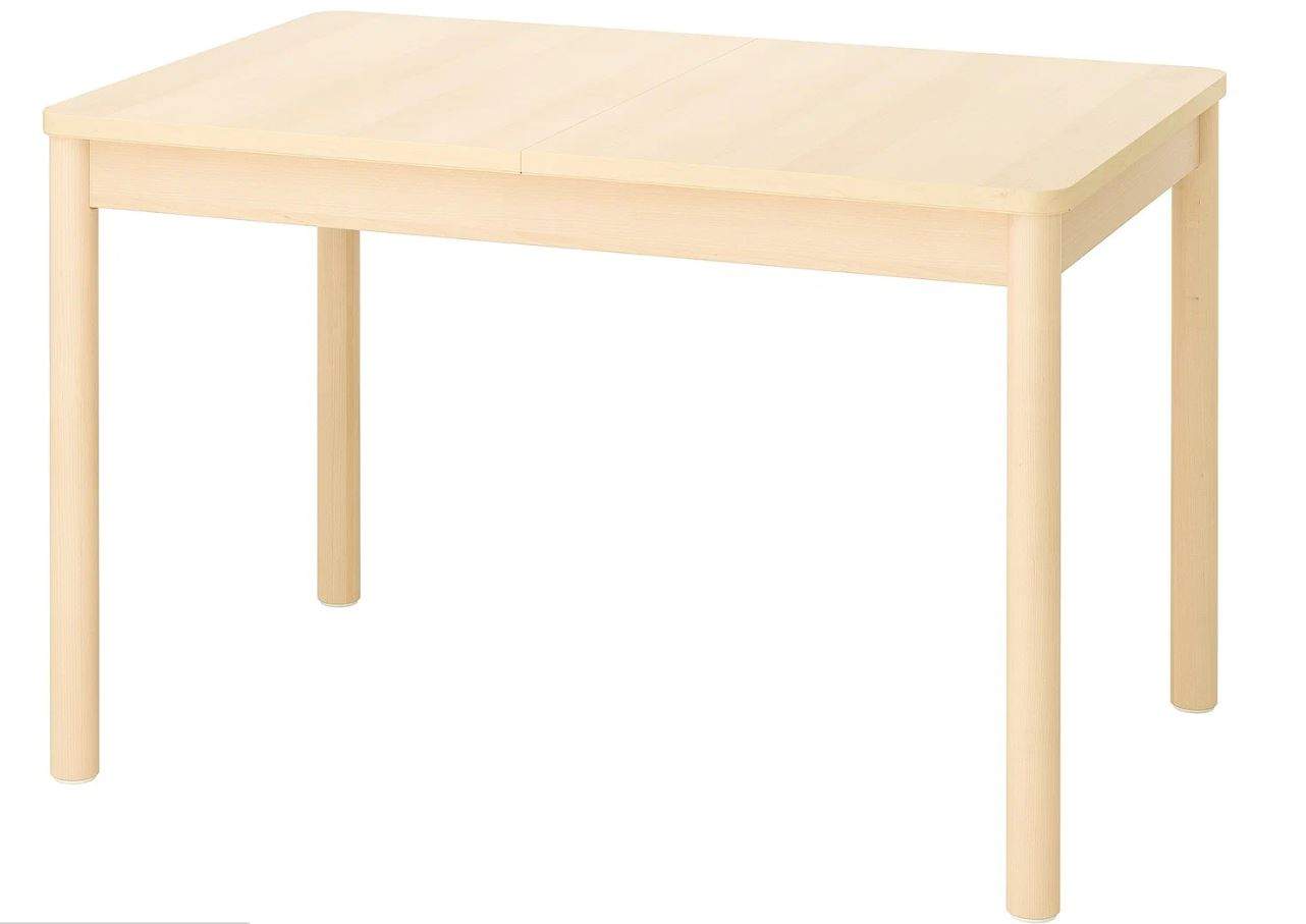 Стол раздвижной IKEA RONNINGE 118x78 см береза