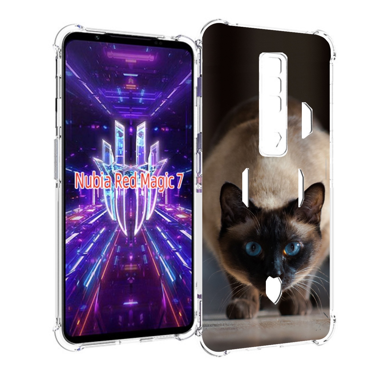 Чехол MyPads кошка сиамская для ZTE Nubia Red Magic 7