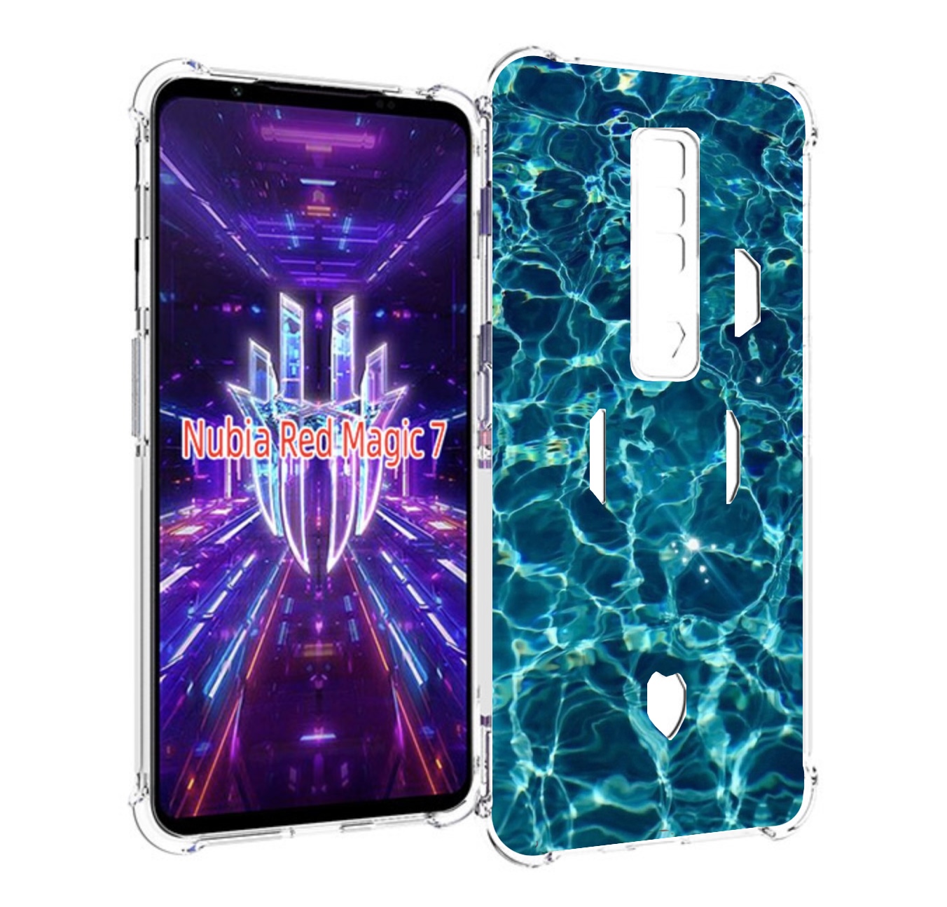 

Чехол MyPads красивая голубая вода для ZTE Nubia Red Magic 7, Прозрачный, Tocco