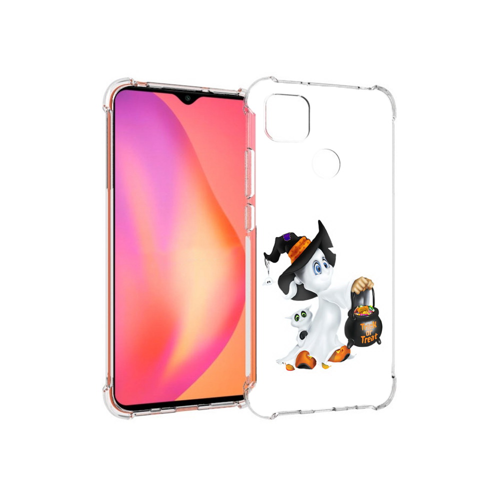 

Чехол MyPads Tocco для Xiaomi Redmi 9C Маленький призрак (PT152115.265.113), Прозрачный, Tocco